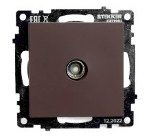 Розетка телевизионная 1-местная Stekker Катрин GLS00-7108-04 49024