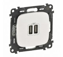 Розетка USB двойная Legrand Valena Allure 240V/5V 1500mA жемчуг 754999