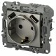 Розетка со шторами и 2 USB Эра 12-4109-16 Б0065729