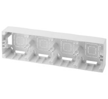 Коробка для накладного монтажа на 4 поста Эра 12-6104-01 Б0043190