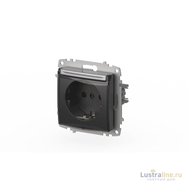 Розетка с крышкой и заземлением ELBI Zena Vega 609-011000-218