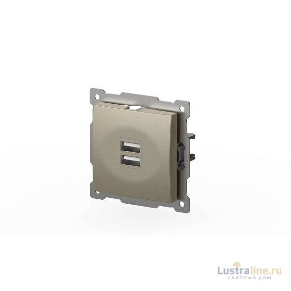 Розетка USB 5V 2,1A 2-я ELBI Zena Vega 609-011400-143