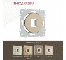 Вывод кабеля Arte Milano 202.49-1.shampan