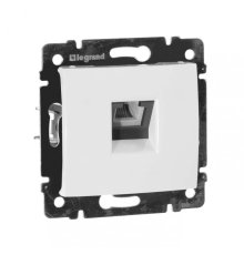 Розетка телефонная RJ11 Legrand Valena белая 774438
