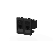 Розетка компьютерная двухместная (Cat 6) ELBI Moda Vox 611-044832-248