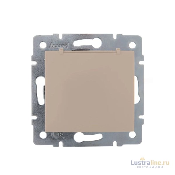 Розетка с/з с крышкой Lezard Karina 707-0388-123B