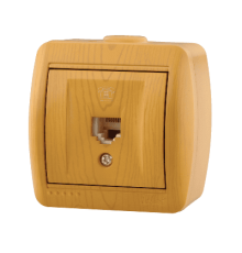 Розетка телефонная евро Lezard Nata 710-0700-137