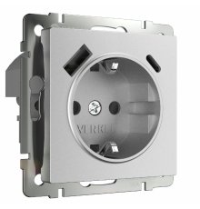 Розетка с заземлением, шторками и USB тип A+C Werkel W1171765 4690389195600 a063618