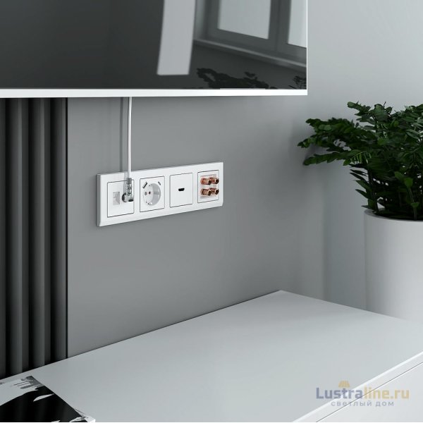 Розетка ТВ+Ethernet Werkel 4690389174414 W1181301