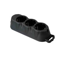 Розетка на 3 гнезда Apeyron переносная с заземлением 250В 16А (до 4кВт) IP20 РА16-001 Розетка на 3 гнезда Apeyron переносная с заземлением 250В 16А (до 4кВт) IP20 РА16-001