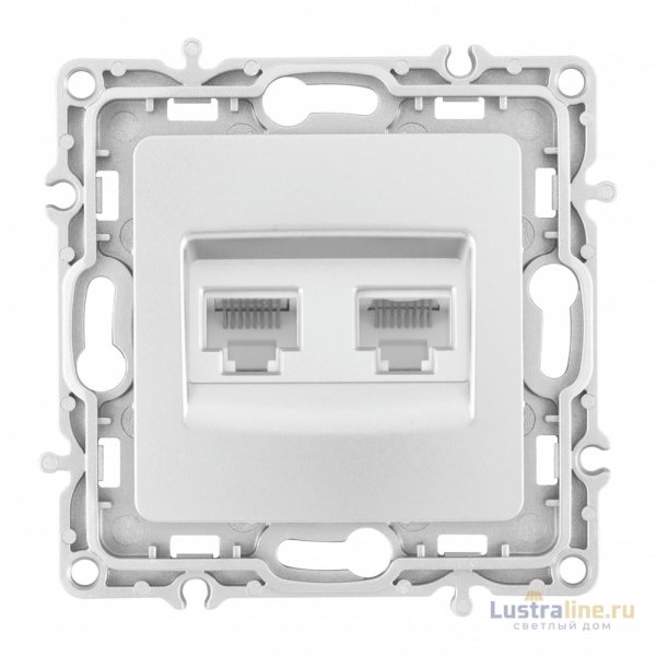 Розетка RJ45 Arte Milano 217.45-2.silver