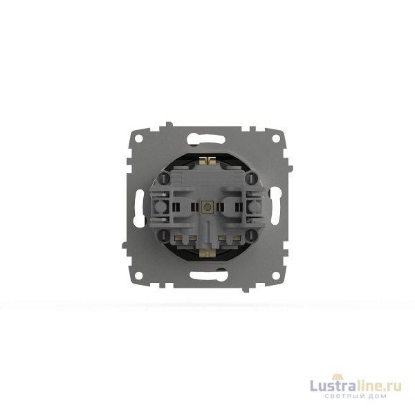 Розетка с крышкой, заземлением и защитой от детей ELBI Zena Vega 609-011100-219