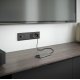 Розетка Werkel TV/RJ-45 6 кат черный матовый W1181308 4690389174483