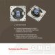 Розетка RJ45 Arte Milano 205.45-1.shampan
