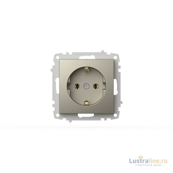 Розетка с заземлением ELBI Zena Vega 609-011400-217