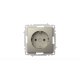 Розетка с заземлением ELBI Zena Vega 609-011400-217