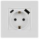 Розетка со шторками с USB type-A+C Эра 12-4108-01 Б0067752