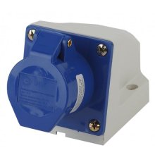Розетка ЭРА R(OUT)-16-2P-PE-IP44 стационарная наружная 113 2Р+РЕ 16А 220В IP44 Б0032874
