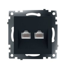 Розетка компьютерная 2-местная RJ-45 Stekker Катрин GLS00-7109-05 50007