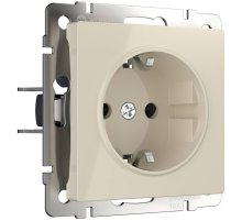 Розетка с заземлением и шторками Werkel слоновая кость W1171103 4690389155758