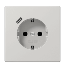 Розетка 2K+З USB Typ C Jung LS1520-18CLG