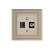 Розетка HDMI TV Liregus Retro 29-139