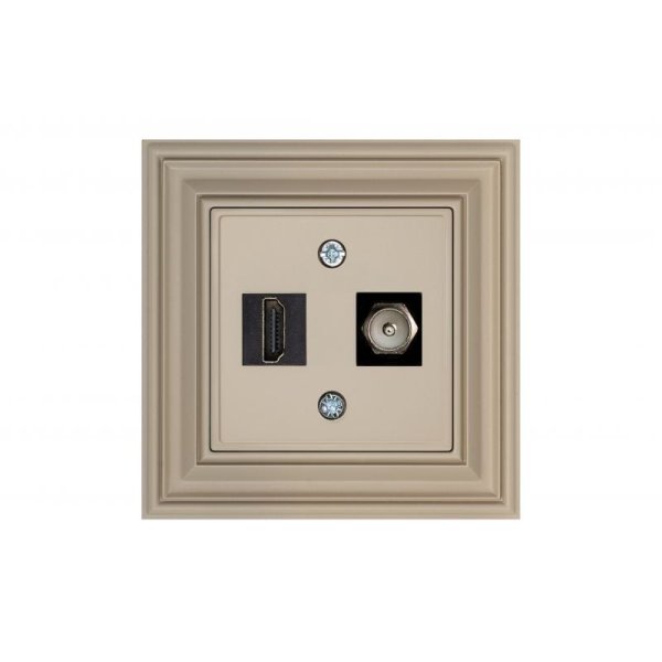Розетка HDMI TV Liregus Retro 29-139