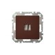 Розетка USB двойная для зарядки умная 5V(3,4А) Liregus Epsilon 28-1453