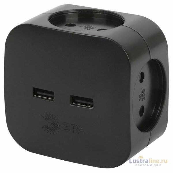 Разветвитель электрический Эра SP-4-USB-B Б0049536