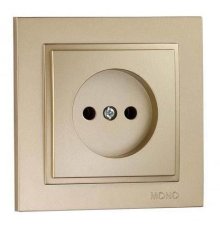 Розетка без земли Mono Electric Despina 16А 250В титан 102-222222-116