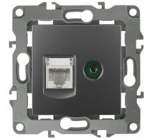 Розетка комбинированная RJ45+TV Эра 12-3110-12 Б0027447