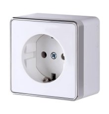 Розетка с заземлением Werkel Gallant белый W5071001 4690389164460
