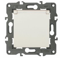 Розетка 2P+E Schuko со шторками с крышкой Эра 14-2103-02 Б0034279