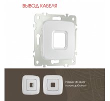 Вывод кабеля Arte Milano 205.49-1.silver