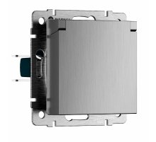 Розетка с защитной крышкой и шторками Werkel W1171209 4690389213113 a069602