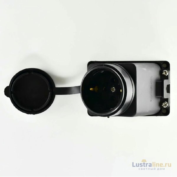 Розетка наружная с заглушкой Lezard Каучук 106-0400-0104/104