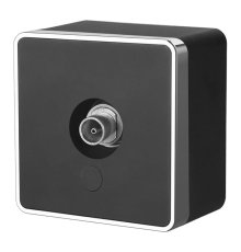 ТВ-розетка оконечная Werkel Gallant черный/хром W5083035 4690389164767