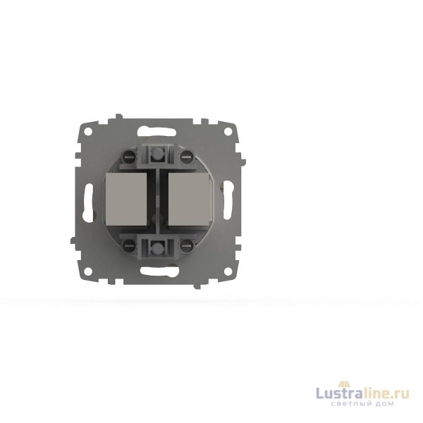 Розетка компьютерная двухместная ( Cat 6) ELBI Zena Vega 609-010300-248