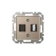 Розетка HDMI и USB Liregus Epsilon 28-3243