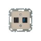Розетка HDMI USB Liregus Retro 29-140