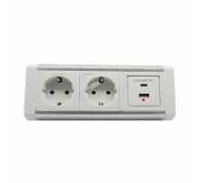 Блок розеток LK-RSA (2 секции 1 USB + 1 type-C) Mebax 00-00002873