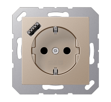 Розетка 2K+З USB Typ A Jung A1520-18ACH