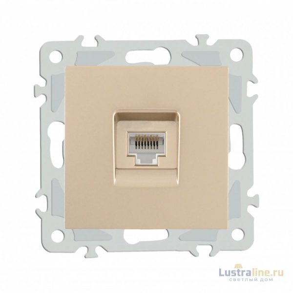 Розетка RJ45 Arte Milano 206.45-1.shampan