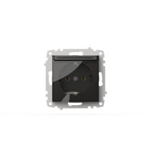 Розетка с крышкой и заземлением ELBI Zena Vega 609-011100-218
