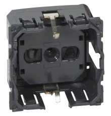 Розетка 2К+З Legrand Celiane 16A 230V с/з со шторками безвинтовой зажим немецкий стандарт 067153
