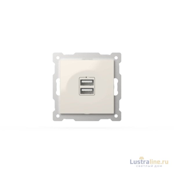 Розетка USB 5V 2,1A 2-я ELBI Zena Vega 609-010200-143
