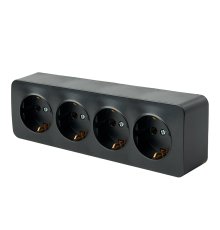 Розетка 4-местная с/з Stekker София MST16-14-05 49506