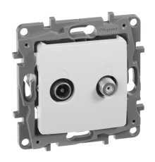 Розетка TV-SAT Legrand Etika белая 672257