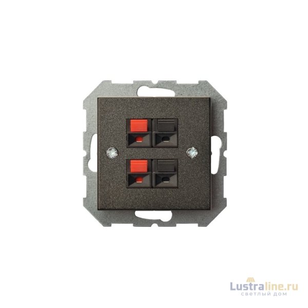 Аудио розетка двухместная Liregus Epsilon 28-1141