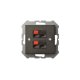 Аудио розетка двухместная Liregus Epsilon 28-1141